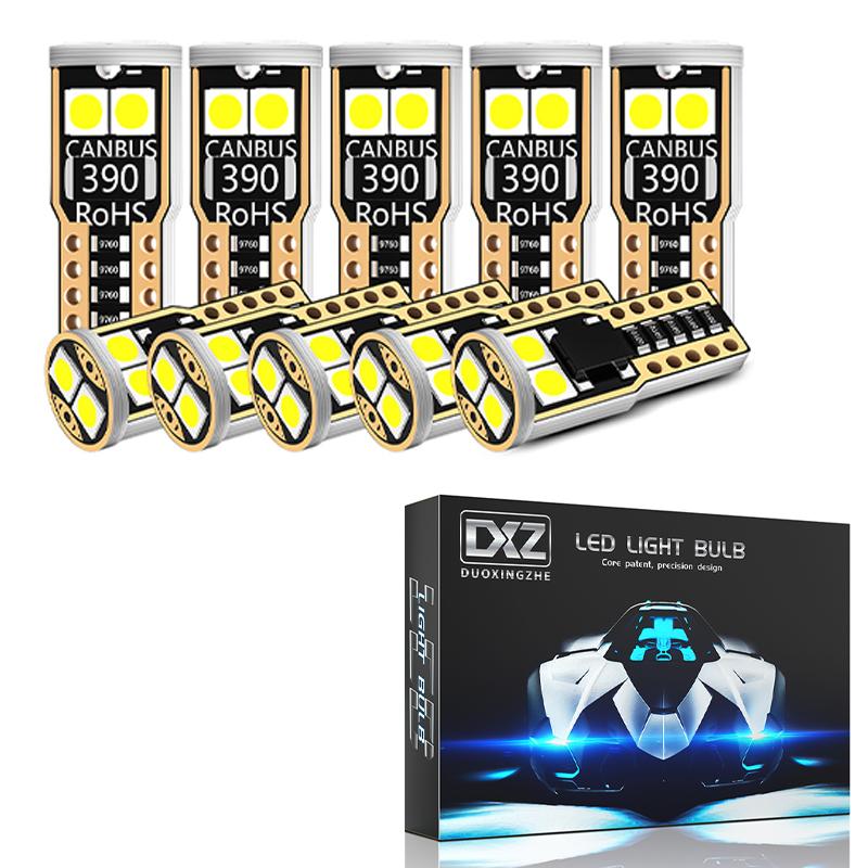 DXZ 10 шт. W5W T10 светодиодные лампы Canbus 6SMD 12 В WY5W 194 168 Распродажа автомобиля Внутренняя карта Купольные фонари Парковочный свет Авто сигнал
