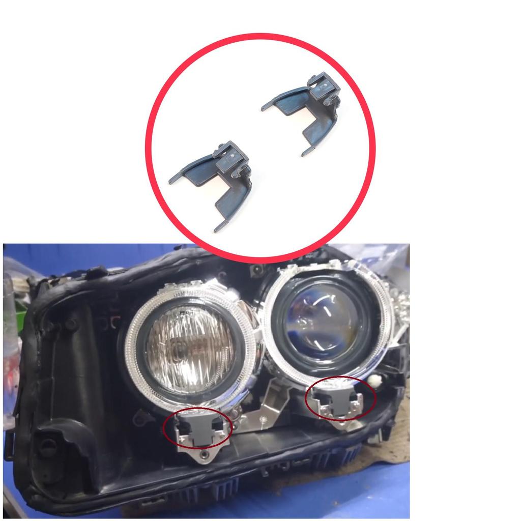 BHL590 2 Pieces Headlight Daytime Running Angel Eye Light Mount Holder Bracket for BMW 5 Series F10 F11 F18 LCI 2009-2017 63117343911 63117343912