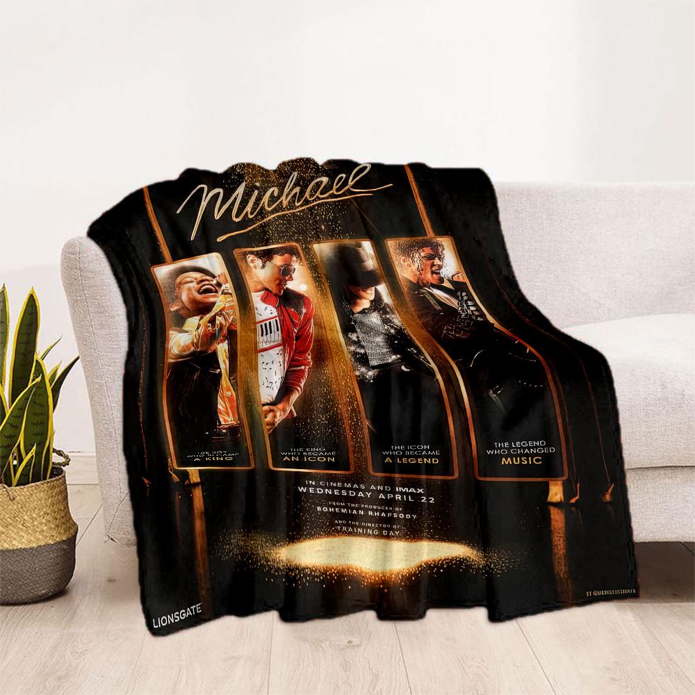 Michael Jackson 68 Blanket Warmthful Decor Great for Bedding Picnics Seaside for All Occasions Stylish Decor Gifts For Family Or Friends