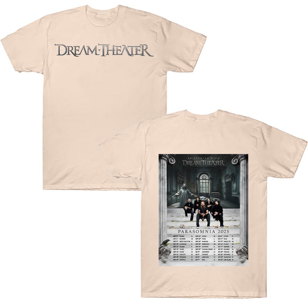 Dream Theater Parasomnia Tour 2025 Tshirt Rock Men's Summer Cotton Casual Sports Breathable Comfortable Tee Unisex Loose T-Shirt