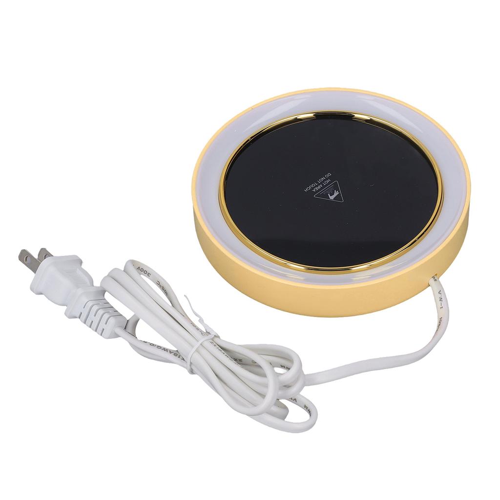Electric Cup Warmer Constant Temperature 2 Modes LED Light Desk Cup Warmer for Office Cafe Home AC