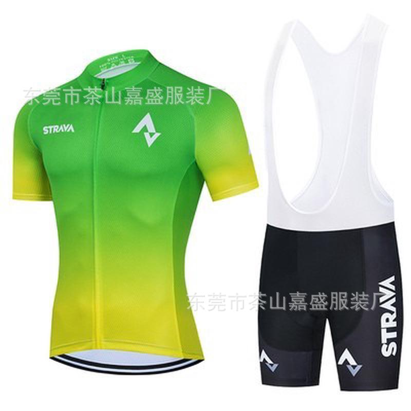 2025 for STRAVA short-sleeved set, bicycle road bike cycling suit, quick-drying, breathable and sweat-absorbing