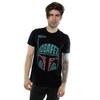 Star Wars Mens Boba Fett Text Head T-Shirt