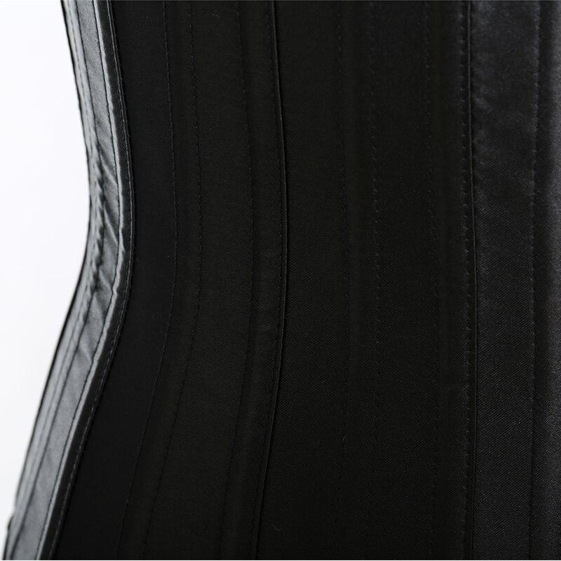 Бюстье и корсеты 24, корсет со стальными косточками, тренировочный корсет для талии, атласный корсет на шнуровке под грудью, парчовый корсет для похудения, формирователь тела