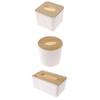 3 PCS Creative Wood Interior Products Wooden Tissue Box Napkin Paper Boxes Storage Case Cover Holder