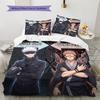Jujutsu Kaisen Pattern Bedding Quilt Set Quilt Cover Pillowcase Home Birthday Gift(1 * duvet cover + 2 * pillowcase, without core)