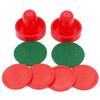 8pcs/set Home Standard Plastic Air Hockey Pushers And Pucks Replacement For Game Tables Goalies Accessories