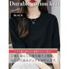 [BN1 select] knit short sleeve ladies spring summer autumn clothes Beautiful cotton sweater crew neck tops women's clothing 30s 40s 50s black black