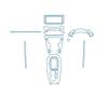 For Peugeot 2008 22-25 Models Dashboard Multimedia GPS Navigation Transparent Anti-Scratch Protection Film Modification