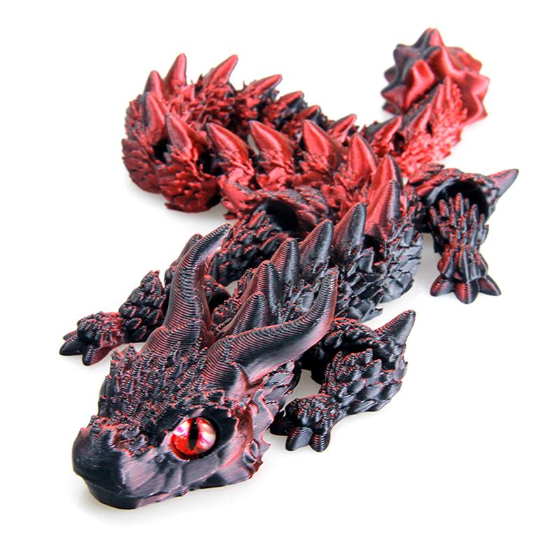 1 шт. Настольное украшение Игрушка Новая 3D-печать Акацуки Модель Волшебного Дракона Многосуставная Подвижная Креативная Настольная Домашняя Декорация Подарок