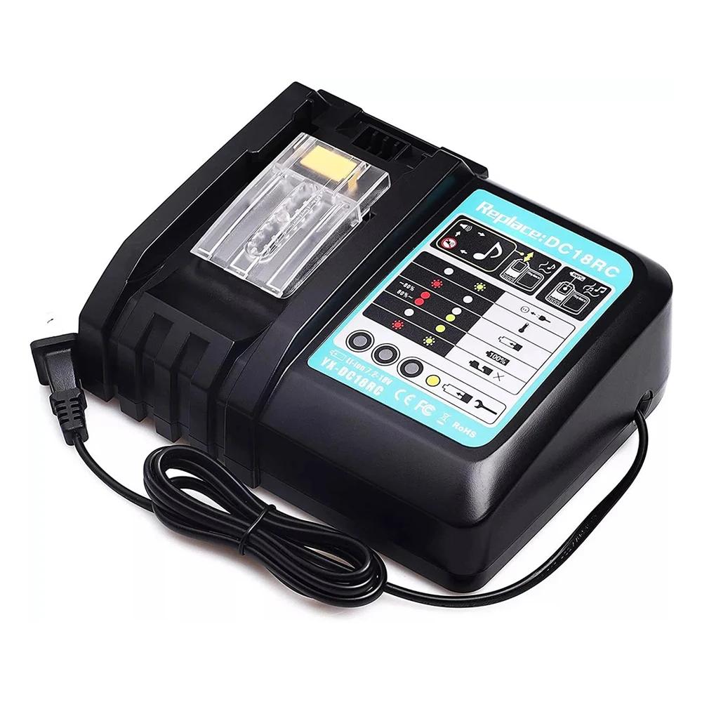 DC18RC For Makita 18V Drill Battery Charger 3A Li-ion Charger for Makita 14.4V 18V LXT BL1815 BL1860 BL1430 BL1450