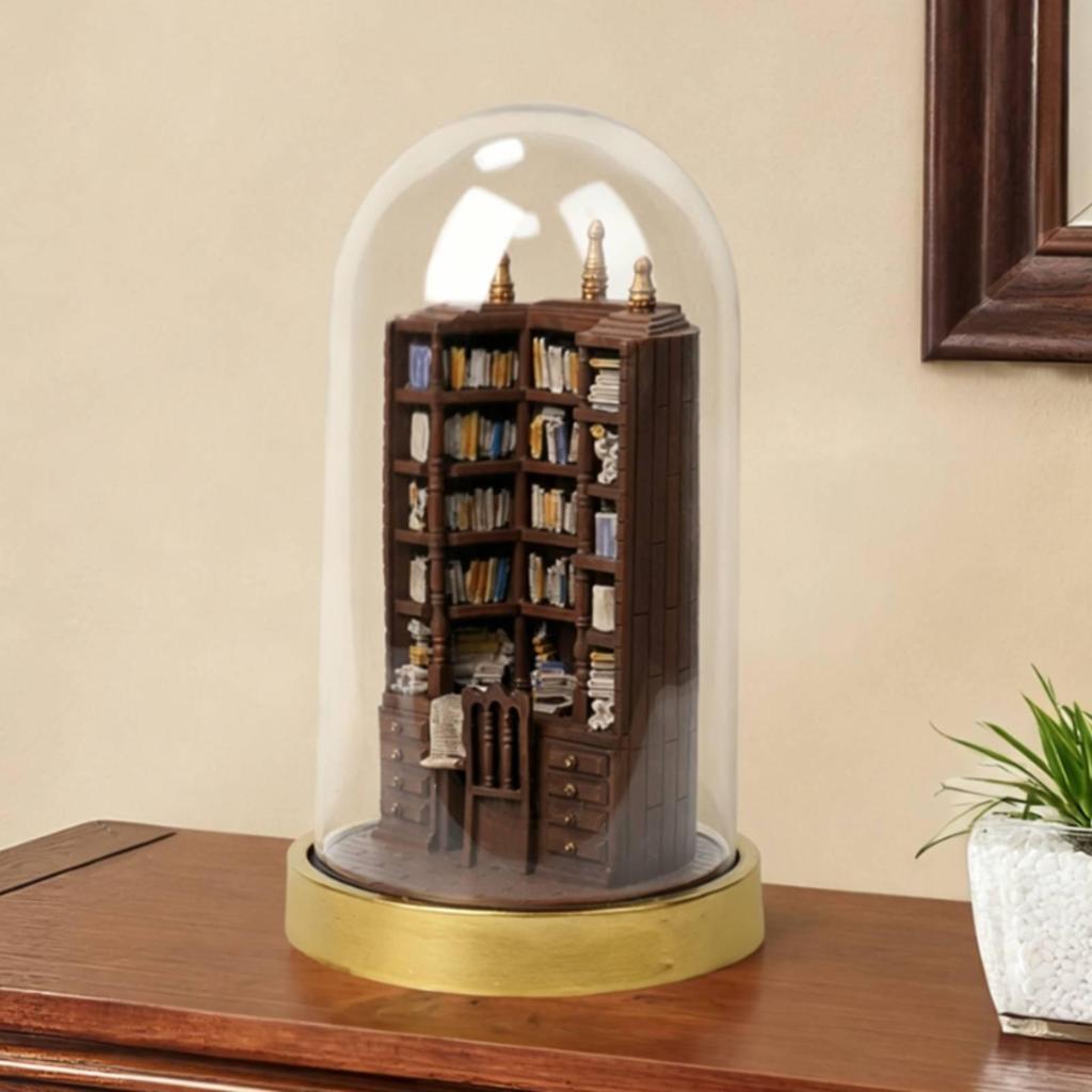 Миниатюрная книжная полка с куполом Коллекционный орнамент