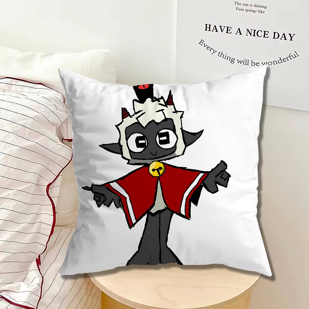 CCult Of The Lamb Game Single Throw Pillow Case Cover Sofa Cushion Home Room Decor