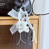 Korean Star Bear Keychain Bag Charm Love Tassel Keyring Braided Rope Bag Pendant Female Lady Girl