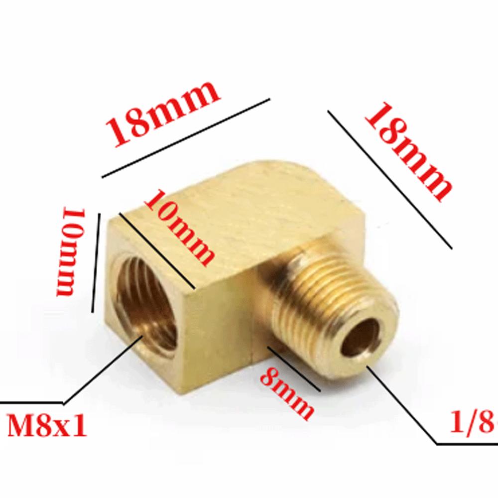 M6 M8 M10 1/8" BSP Мужской Женский Угольник 90 Градусов Блок Латунный Трубный Фитинг Соединитель Для Компрессионного Фитинга Масляная Смазка