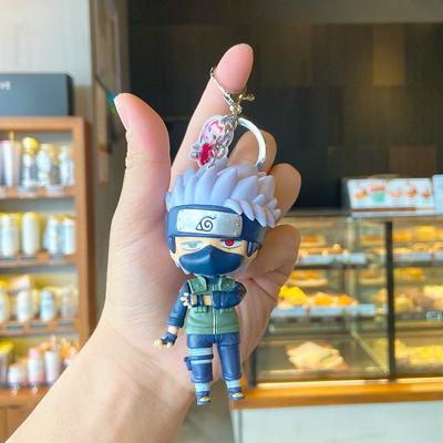 Наруто брелок Naruto Kakashi Какаши Хатаке брелок аниме силиконовый брелок держатель для ключей 5см