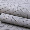 3D Серые Обои в Клетку Домашний Декор Геометрические Спальня Гостиная Сетка Настенная Бумага Цементные Обои