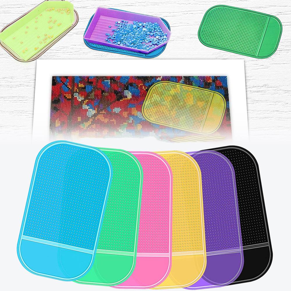 Embroidery Accessories Universal Gel Pads  Painting Tool  Tray Holder Sticky Mat