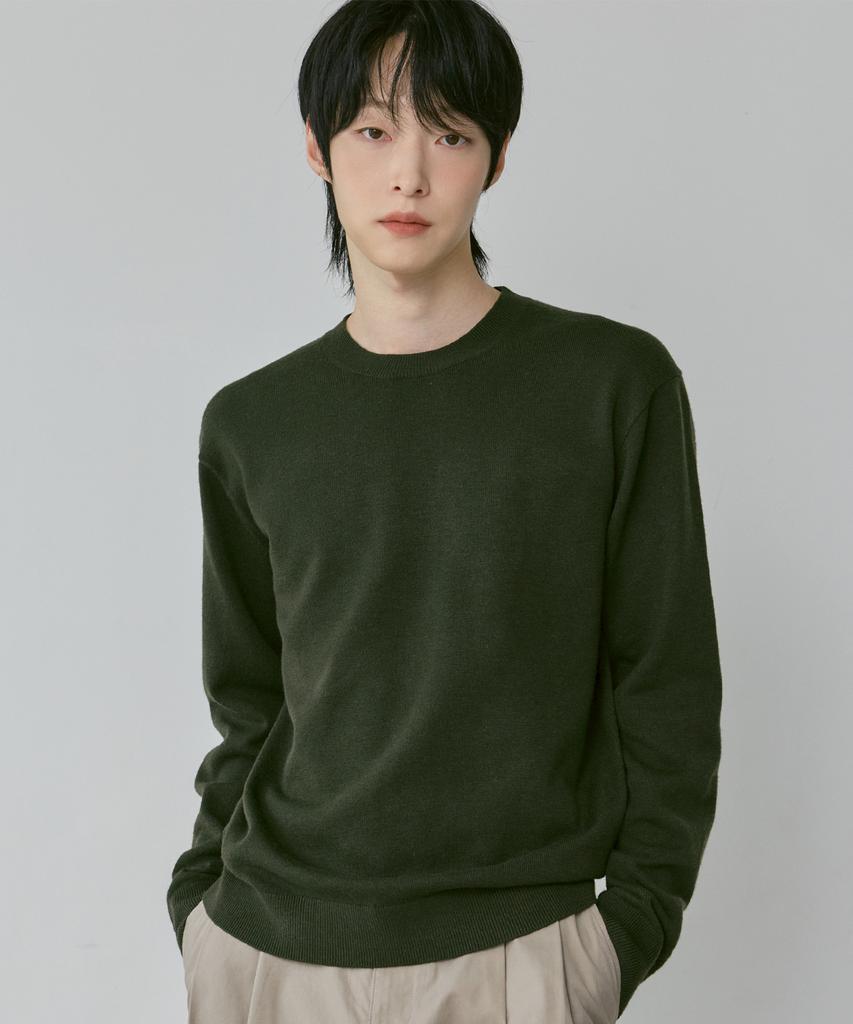 210EDIT [2-Pack] Unisex Soft Knit Round Neck [10Color]_Zz4Sw070 (B Type)