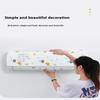 3Pcs Air Conditioner Dust Cover Wall Mounted Air Conditioner Universal Minimalist Cartoon Washable Peva Air Conditioner Cover
