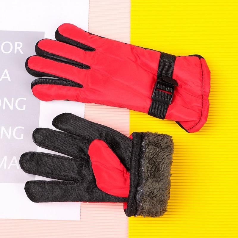 1Pair Winter Waterproof Warm Adult Kids Boys Girls Gloves Ski Children Mittens Snow Outdoor