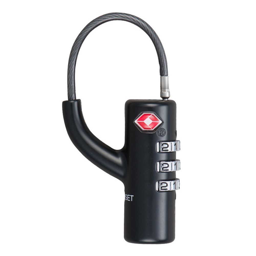 Lock Portable Padlock with Steel Cable Customs Code Lock Smart Combination Lock TSA Customs Lock