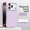 Силиконовый чехол с эффектом ряби на воде для Magsafe, беспроводной зарядки, магнитный чехол для телефона для iPhone Air 17 16 15 14 Pro Max, мягкая противоударная крышка