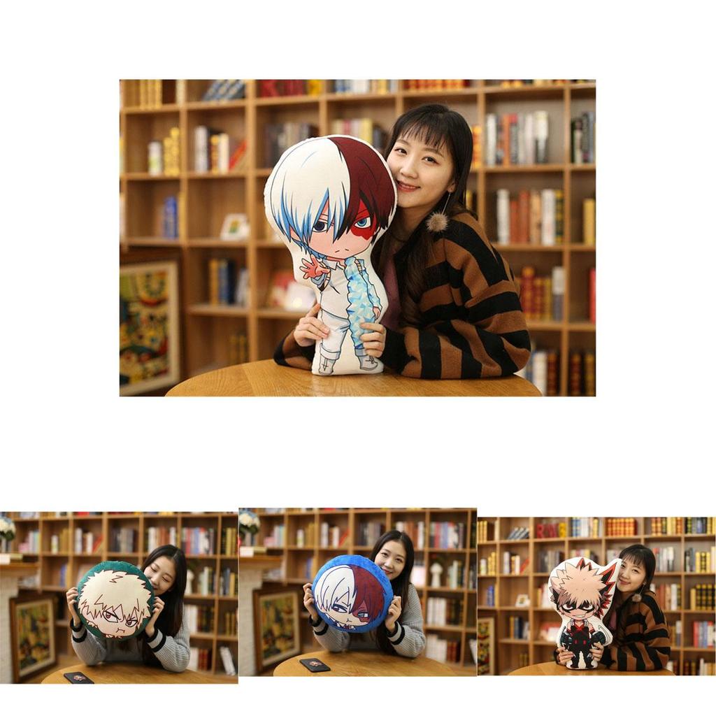Уютная подушка-подушка Моя геройская академия с дизайном Мидории Изуку и Бакуго Кацуки