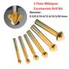 Chamfer Cutter Countersunk Drill 1 Pcs 3 Flute 6.3/8.3/10.4/12.4/16.5/20.5mm