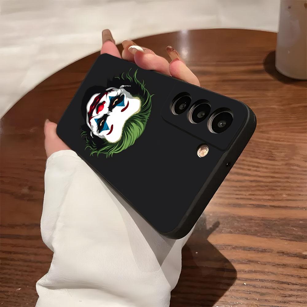 Счастливый F-Face J-Jokers Чехол для телефона для Samsung S26 S25 S24 FE S23 S22 S21 Plus S20 Ultra Note20Ultra Черный Мягкий чехол