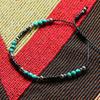 KND black & green turquoise beads bracelet