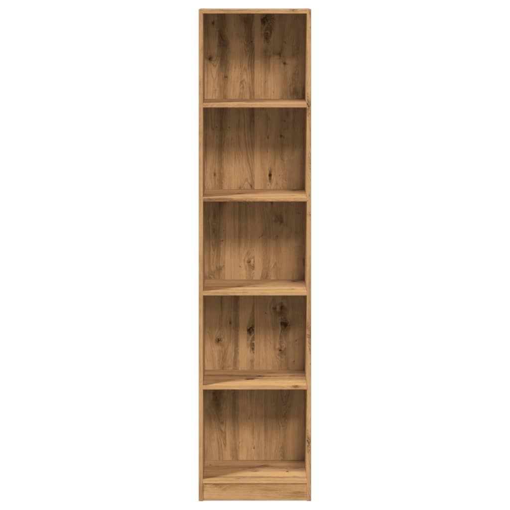 Vidaxl Regał, Dąb Artisian, 40X24X176 Cm, Materiał Drewnopochodny