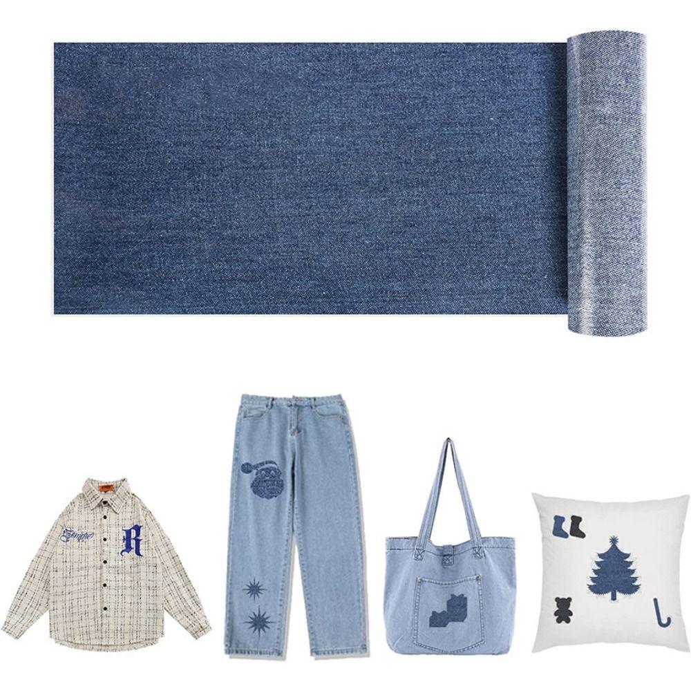 Швейная одежда Джинсовые нашивки для приклеивания утюгом DIY Нашивка на одежду Ремонт Горячий клей Налокотник Нашивки Ткани