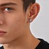 Геометрические Маленькие Серьги-гвоздики для Мужчин, Гипоаллергенные Металлические Серьги с Цирконами, Хип-хоп Рок Пирсинг Украшения Подарки