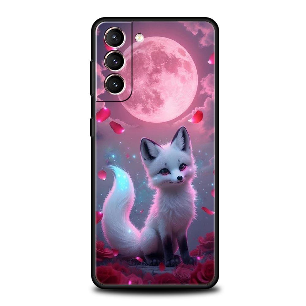 Red Fox Phone Case Cover for Samsung Galaxy S26 S25 S24 S23 S22 S20 S21 FE Ultra S25 Edge Plus 5G Soft TPU Shell Fundas Capa Bag