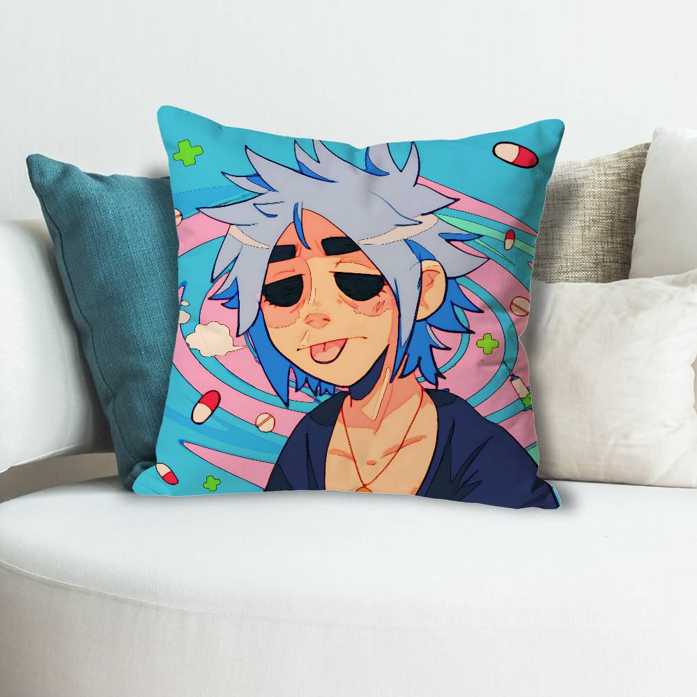 GGorillaz The Mountain Anime Celebrity Merchandise AllMatch Printed Pillow Case Sofa Car Office Room Decoration Protector