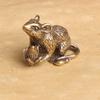 Brass Animal Mice Love Rice Figurines Car Key Chain Pendants Jewelry Diy Keyring Hanging Accessories Cute Rat Keychain Gifts