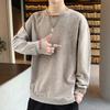 2024 Autumn Boyfriend New Spliced Pullovers O-Neck Embroidery Fashion Solid Color Loose Casual Versatile Long Sleeve Sweatshirts