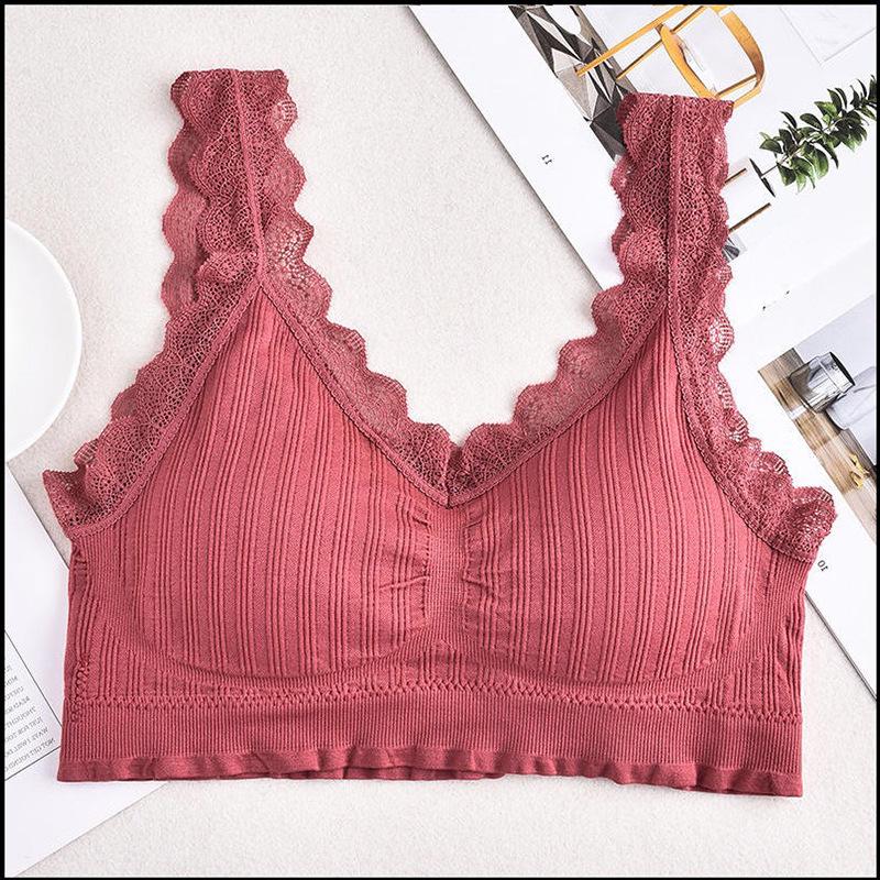 Best-Selling Lace V-Neck Spaghetti Strap Sports Bra for Women