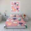 Cute White Animals with Balloons Bedding Duvet Cover Set  (1*Duvet Cover 2*Pillowcases, without duvet insert)