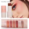 2-in-1 Makeup Stick Blush Highlighter Matte Multifunctional Lazy Highlighter Rouge Matte Blush