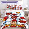 3pcs Custom Name fire truck Bedding Set Duvet Cover Closure Includes 1 Duvet Cover & 2 Pillowcases, Soft and Comfortable for All Seasons.
