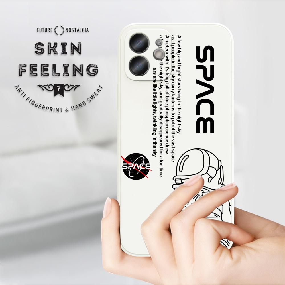 Стильный чехол для телефона с астронавтом для Redmi Xiaomi POCO Note 10 Pro 9 9A 9T 10C 8 7 11 Lite 5G X3 M3 с квадратным краем, мягкая полная защита камеры, мягкий чехол из ТПУ