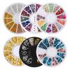 1 Wheel Nail Art Decoration Nail Rhinestones Beads Sequins Pearl Clay Slices Nail Art Accessories