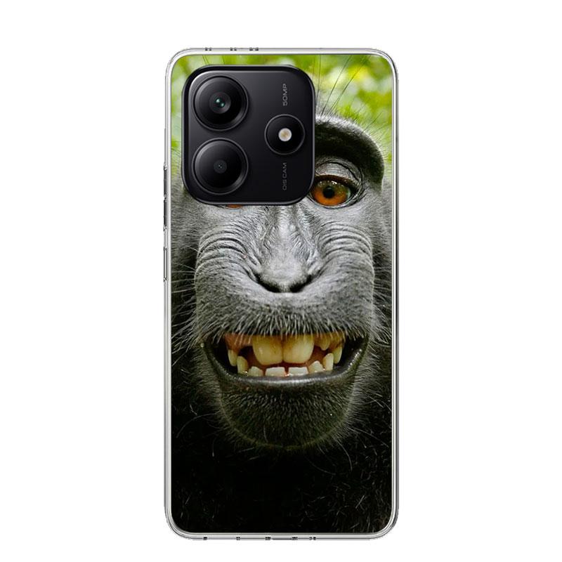 Чехол для телефона с мемами про обезьян для Xiaomi Redmi Note 15 14 13 12S 12 Pro Plus 11S 11E 11 11T 10S 10 Арт Мягкий чехол с рисунком Redmi Note 1