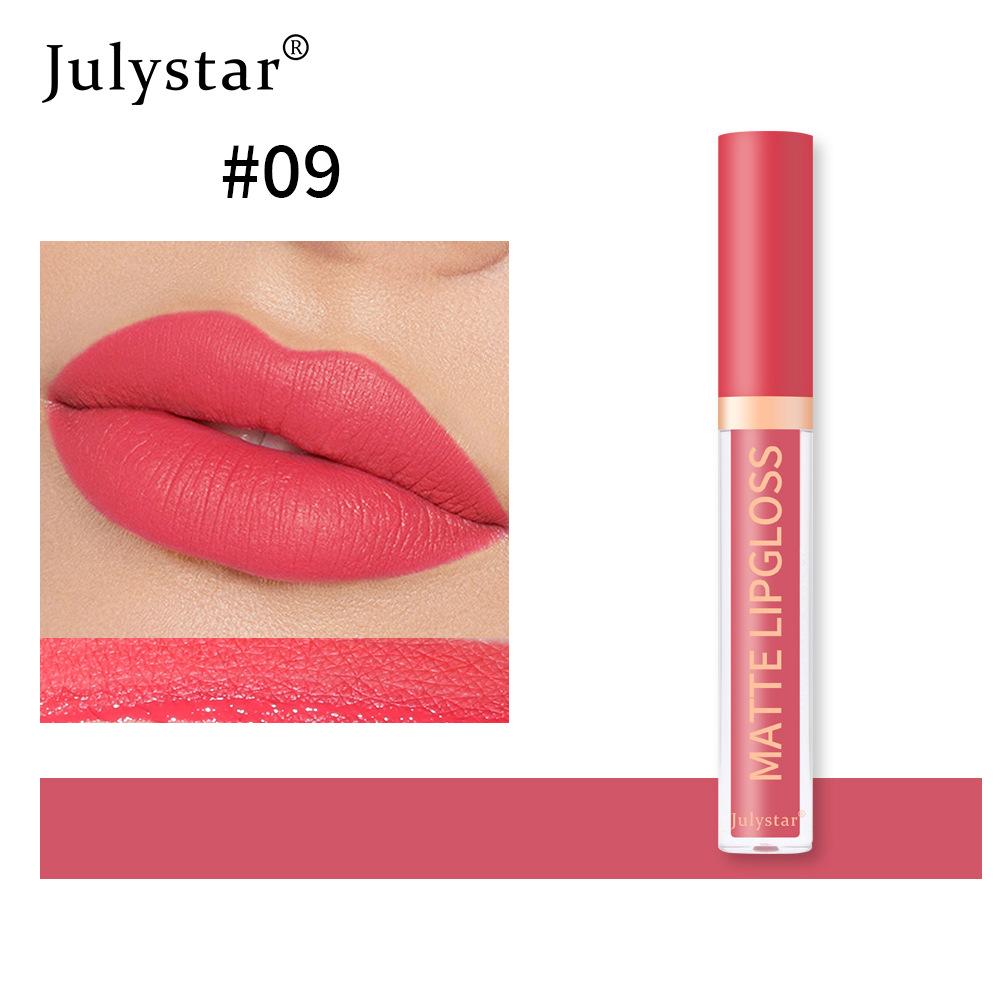 Julystar 12 Color Long Lasting Liquid Lipstick Matte Lip Gloss Women Sexy Beauty Makeup Cosmetic