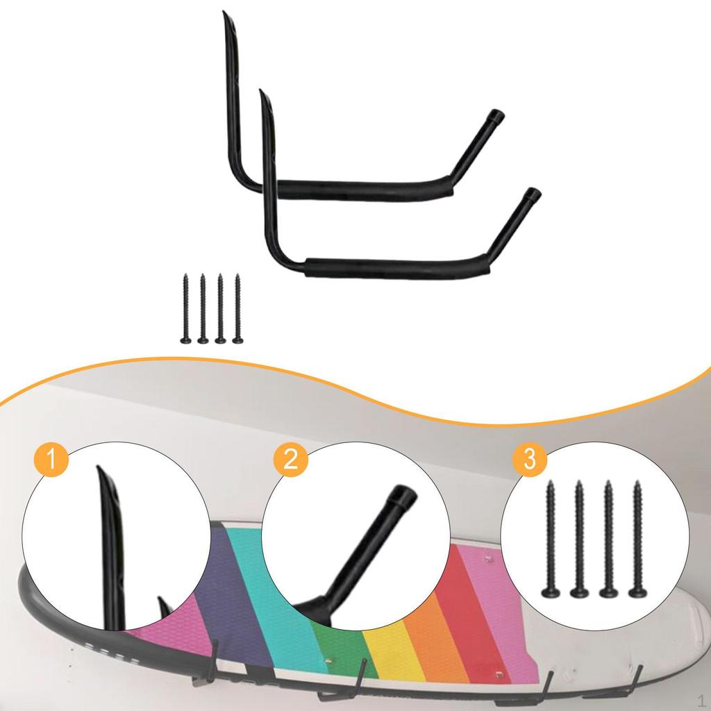 Kayak Storage Rack Bracket Organizer Wall Hanger for Paddleboard Bike Indoor Tools