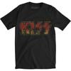 KISS Винтажная Классическая Логотип Тонкий Покрой Футболка Большая Черная Унисекс Футболка
