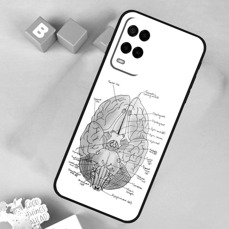 Анатомия Мозг Чехол Для Oppo A60 A80 A40 A15 A16 A17 A57 A94 A74 A54 A76 A96 A18 A38 A58 A78 A98 A5 A6 Pro