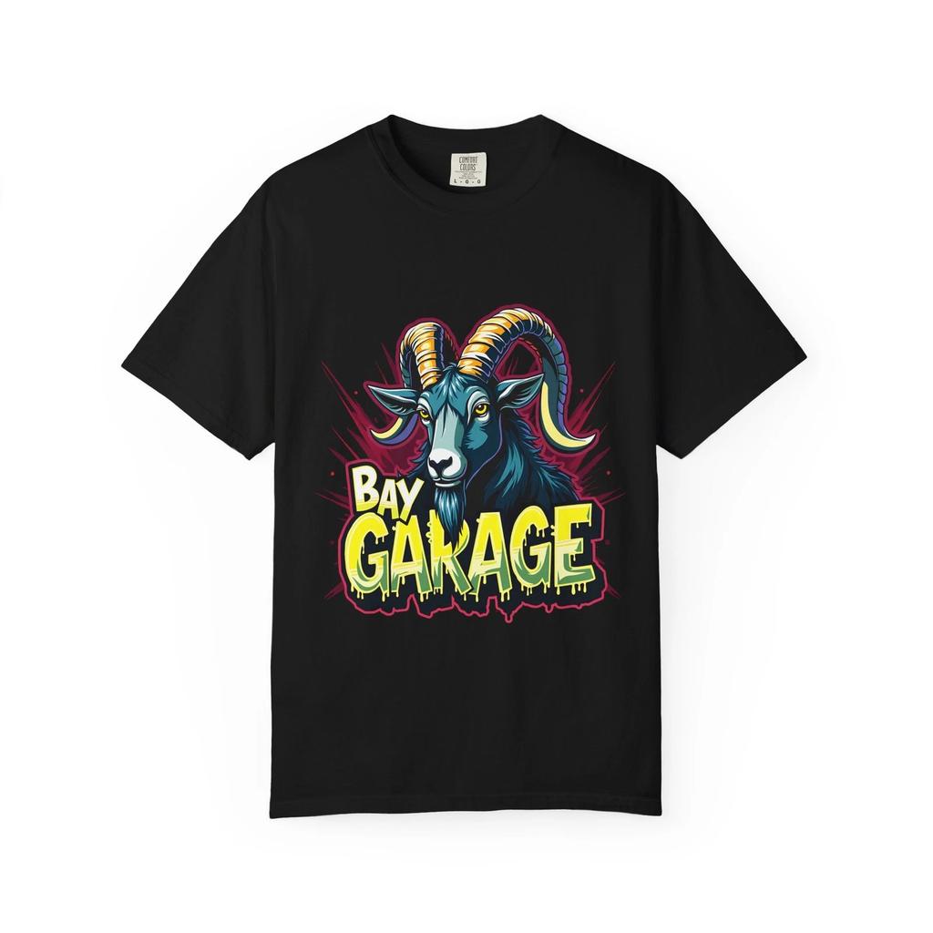 Футболка с козлом Bay Garage Футболка с графическим изображением головы козла Оранжевая Новинка